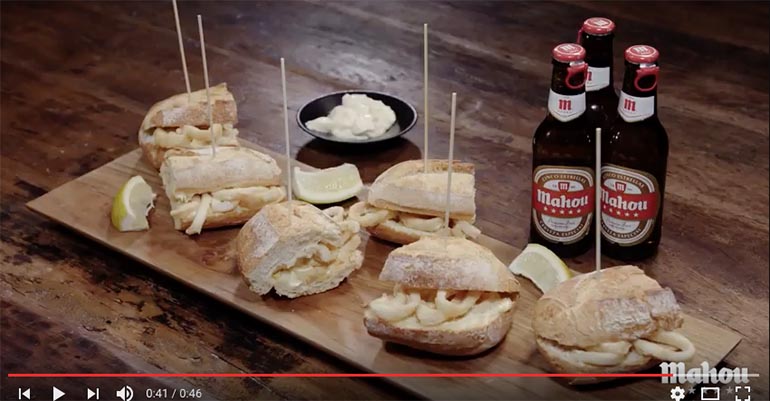 Mahou bocata de calamares