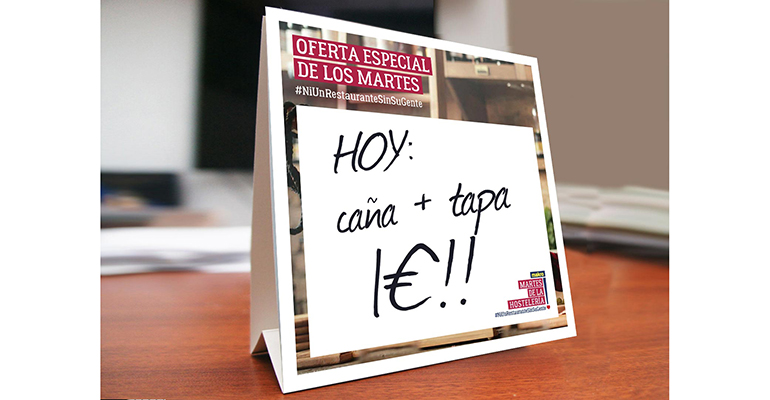 cartel oferta martes de la hostelería