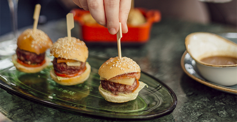 Mini hamburguesas de Garra