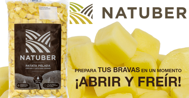Natuber patatas listas para cocinar