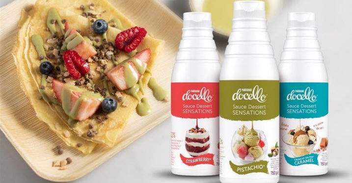 Nestlé Docello, la nueva gama de salsas dulces para la repostería profesional