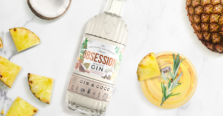 ginebra Obsession Gin White ginebra de coco