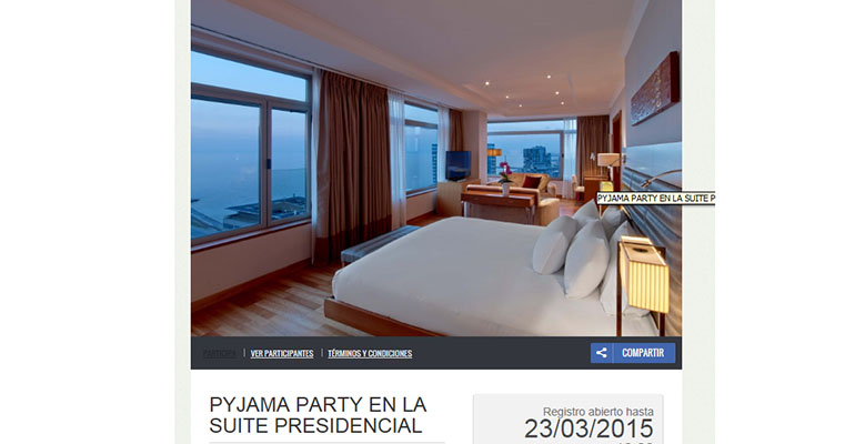 Promoción fiesta de pijamas hilton barcelona