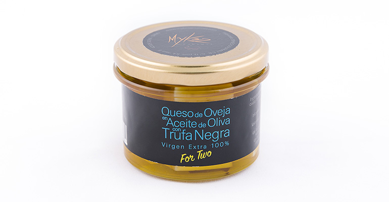 Queso en aove con trufa