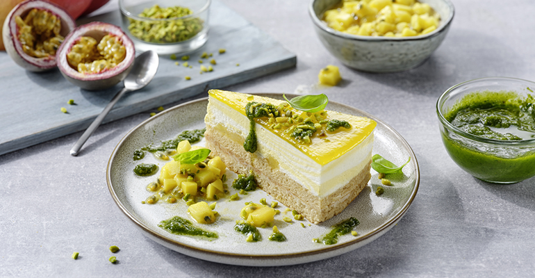 receta tarta mango crema - infohoreca