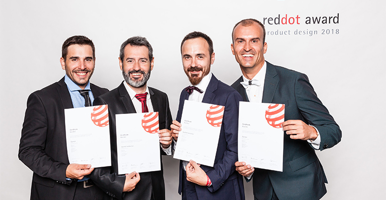 dgar Bosch, Albert Torné, Josep Santallusia y Juan Carlos Quiñones, del equipo de R+D+I de mychef