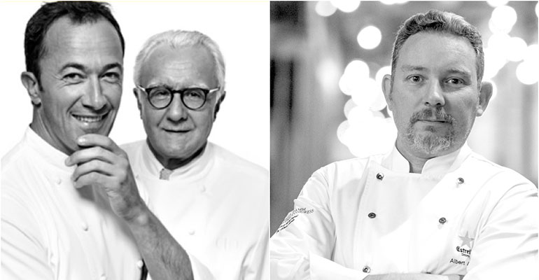 Romain Meder, Alain Ducasse y Albert Adrià. Los artífices de ADMO