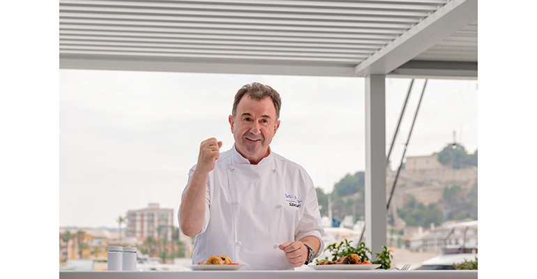 Martín Berasategui graba con Saxun las recetas 