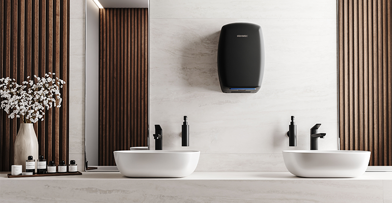 Secamanos NEO de Genwec: eficiencia, higiene y durabilidad para baños públicos