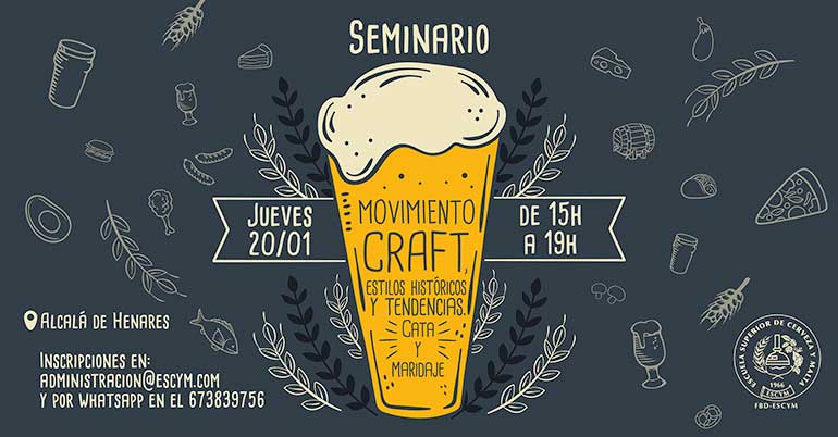 Organizan un seminario sobre el ´Movimiento craft´ cervecero