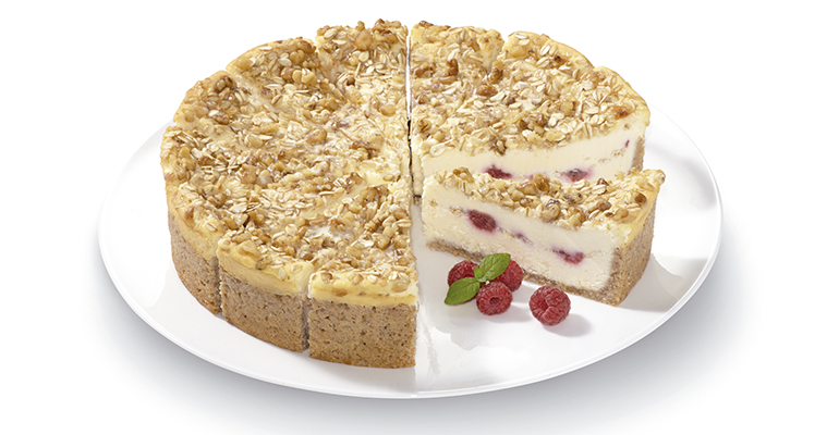 Tarta de Queso Suprema con Frambuesa y Granola