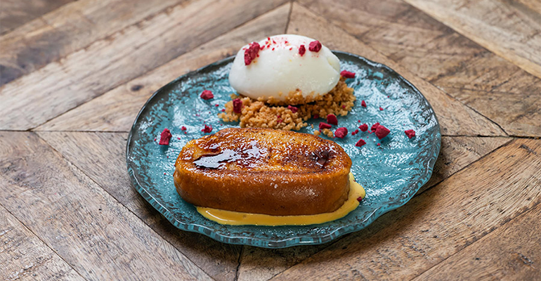 Torrija brioche limon