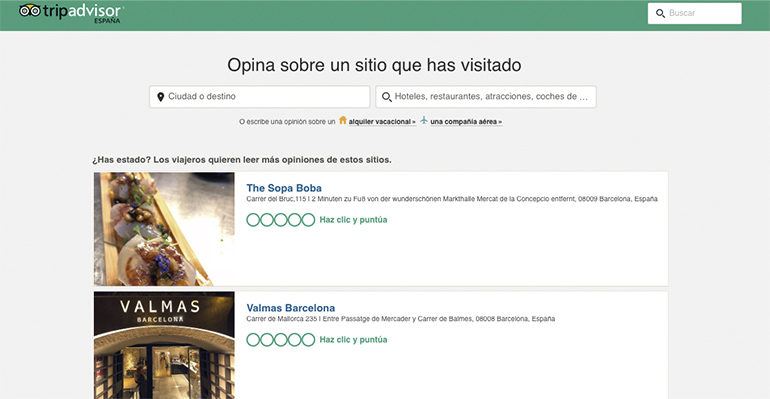 Tripadvisor opinión