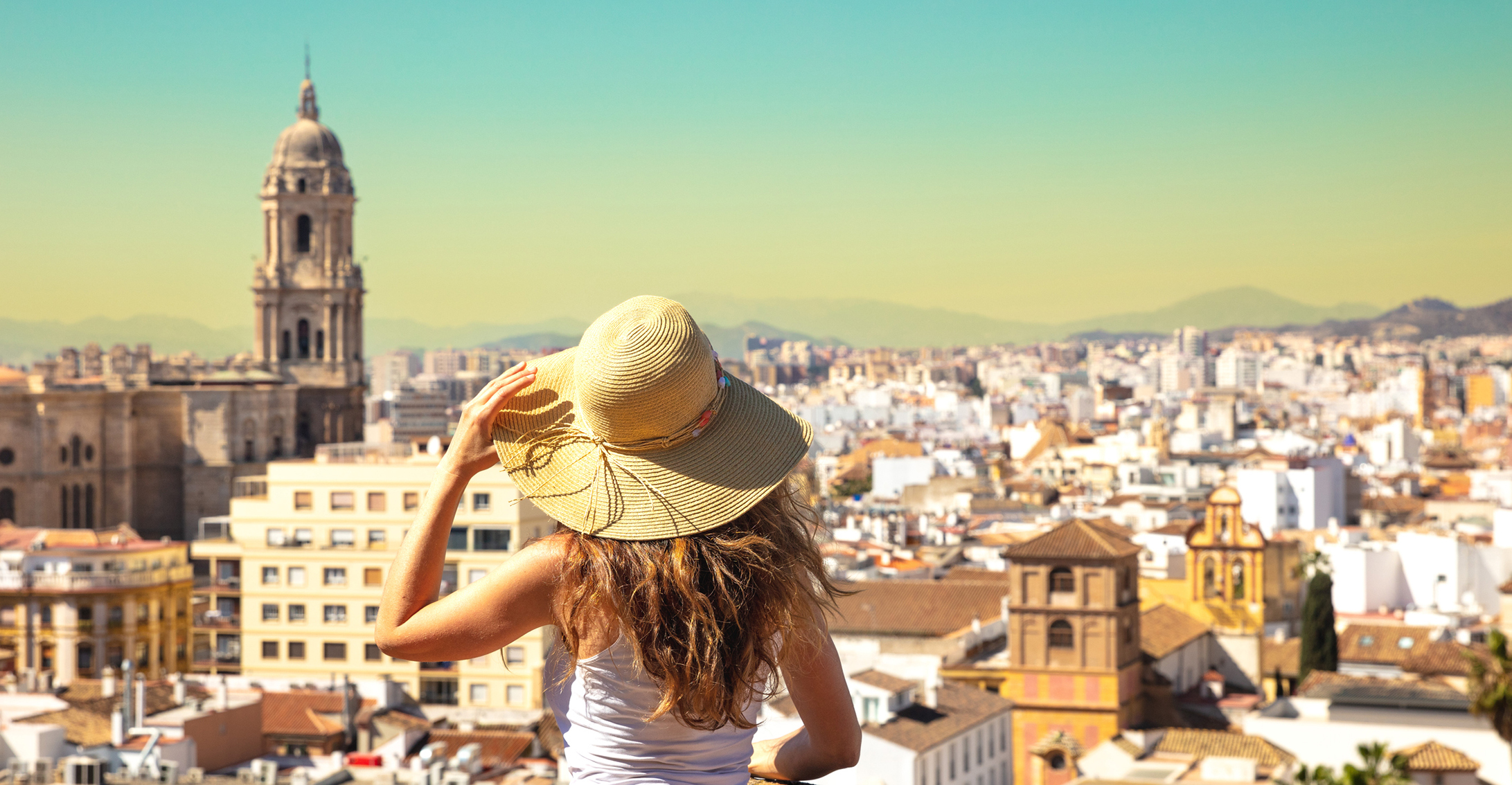 turista en Málaga