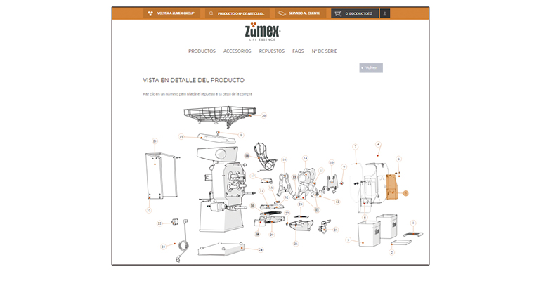 web de Zumex